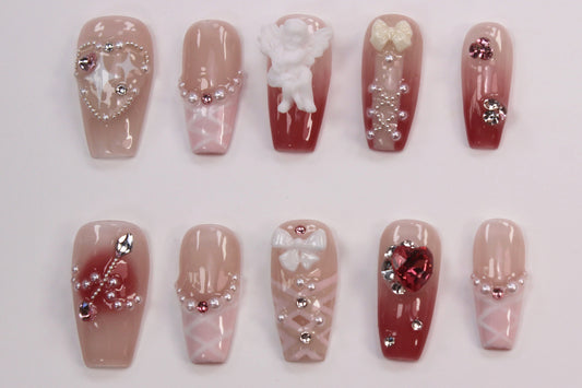 Little Angel (Handmade Press on Nails) - Summer Collection