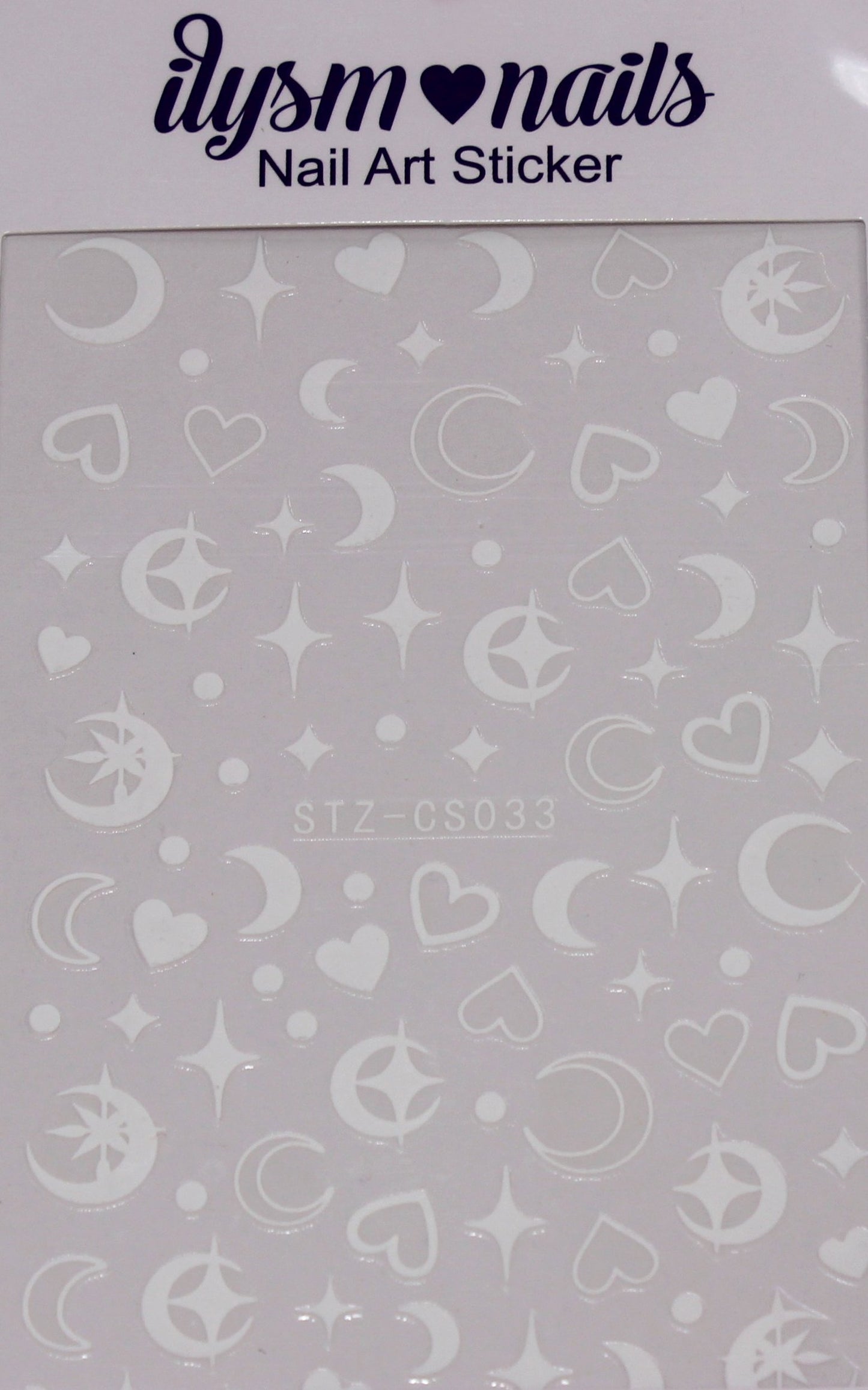 Nail Art Stickers - Moon Star Heart