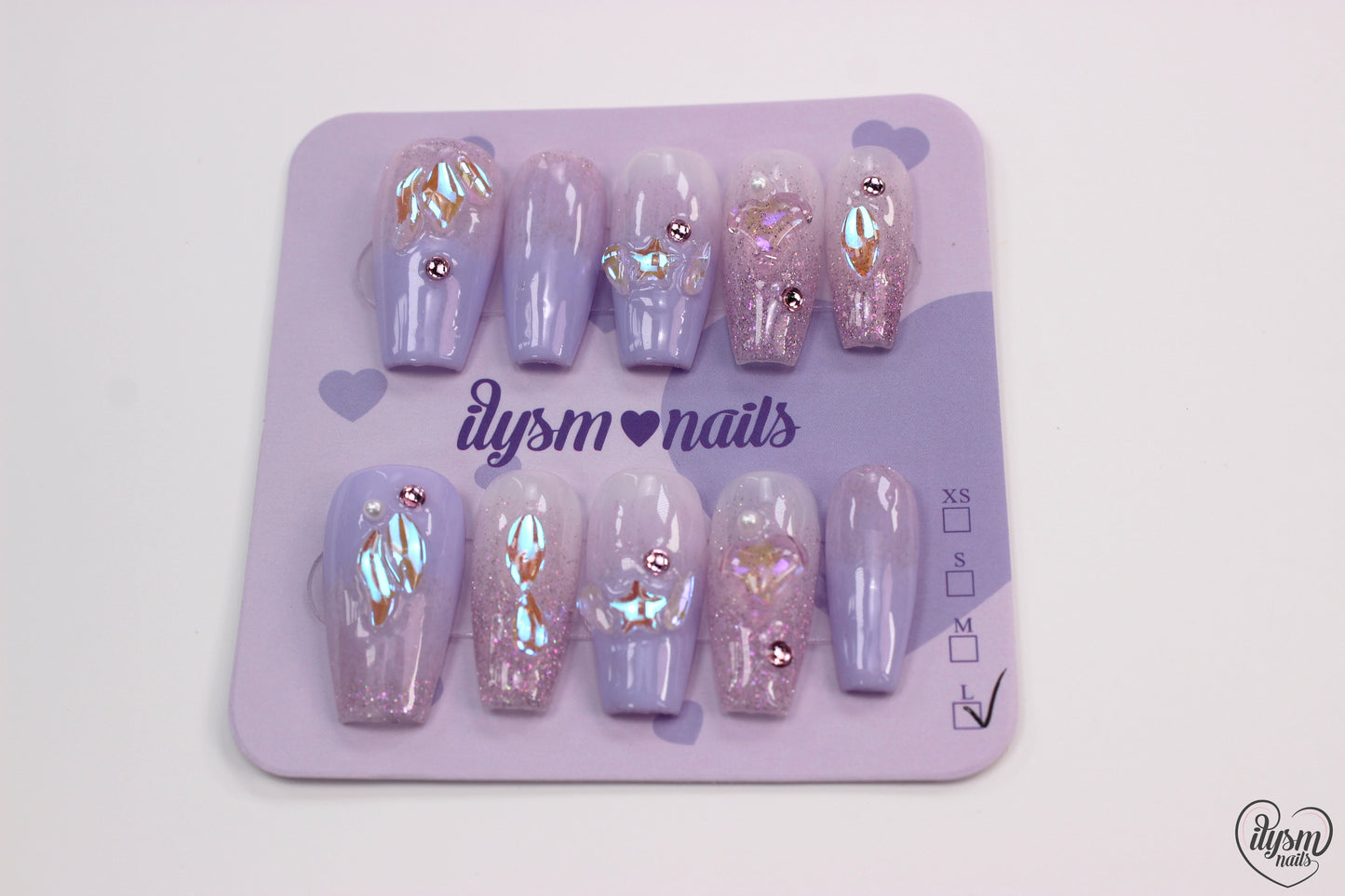 Lavender Dreaming (Handmade Press on Nails) - Summer Collection