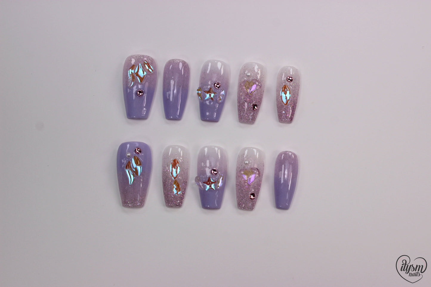 Lavender Dreaming (Handmade Press on Nails) - Summer Collection