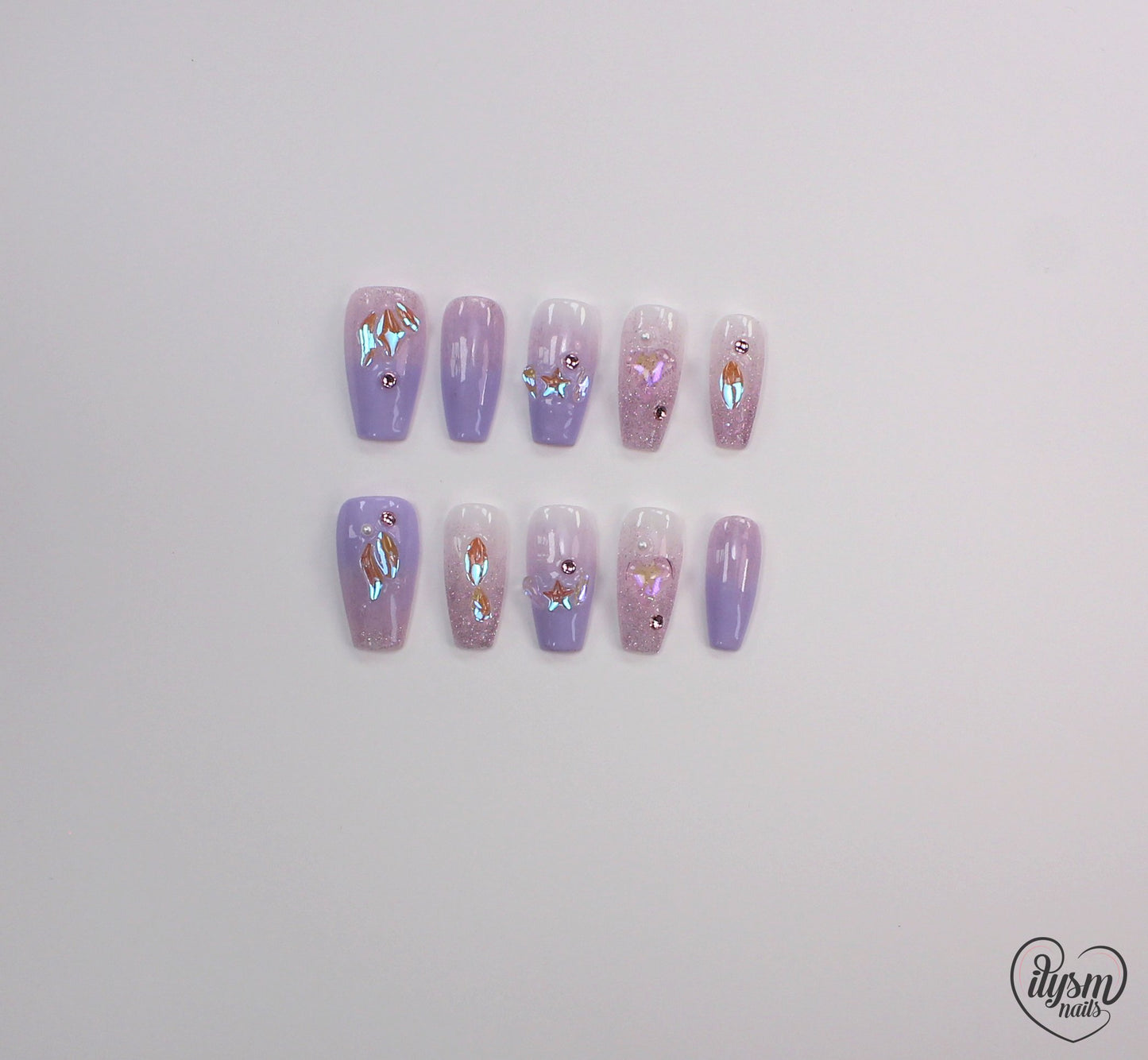 Lavender Dreaming (Handmade Press on Nails) - Summer Collection