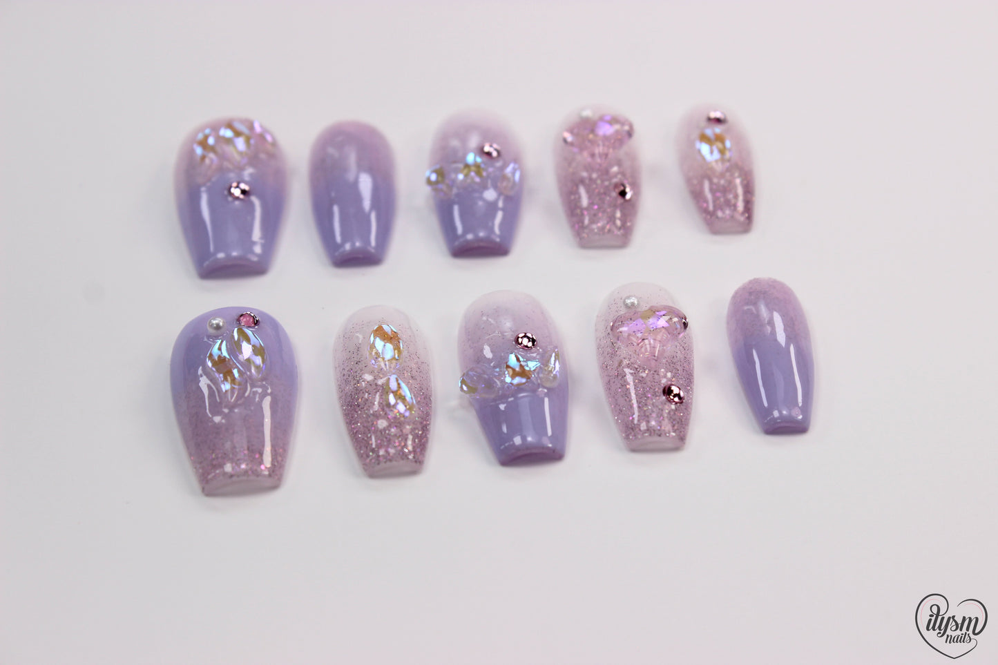 Lavender Dreaming (Handmade Press on Nails) - Summer Collection