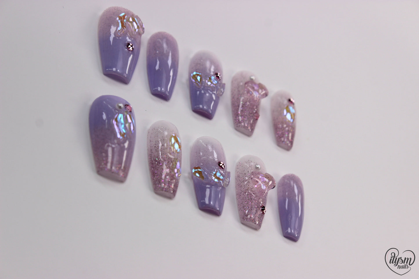 Lavender Dreaming (Handmade Press on Nails) - Summer Collection