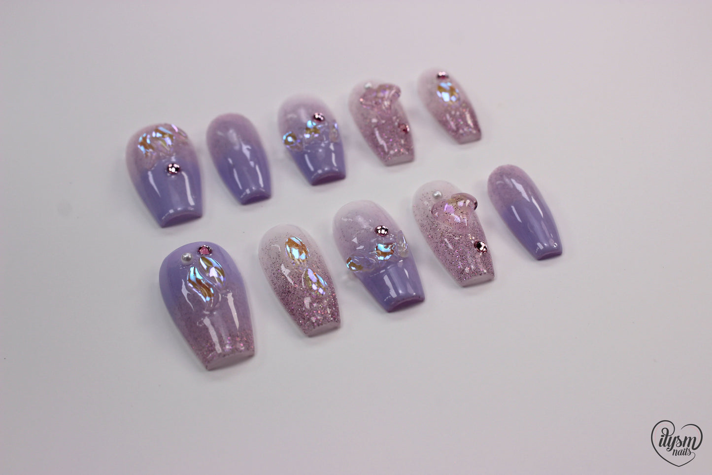 Lavender Dreaming (Handmade Press on Nails) - Summer Collection