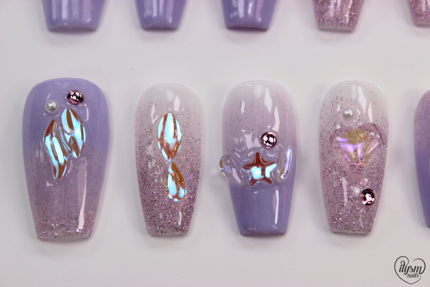 Lavender Dreaming (Handmade Press on Nails) - Summer Collection