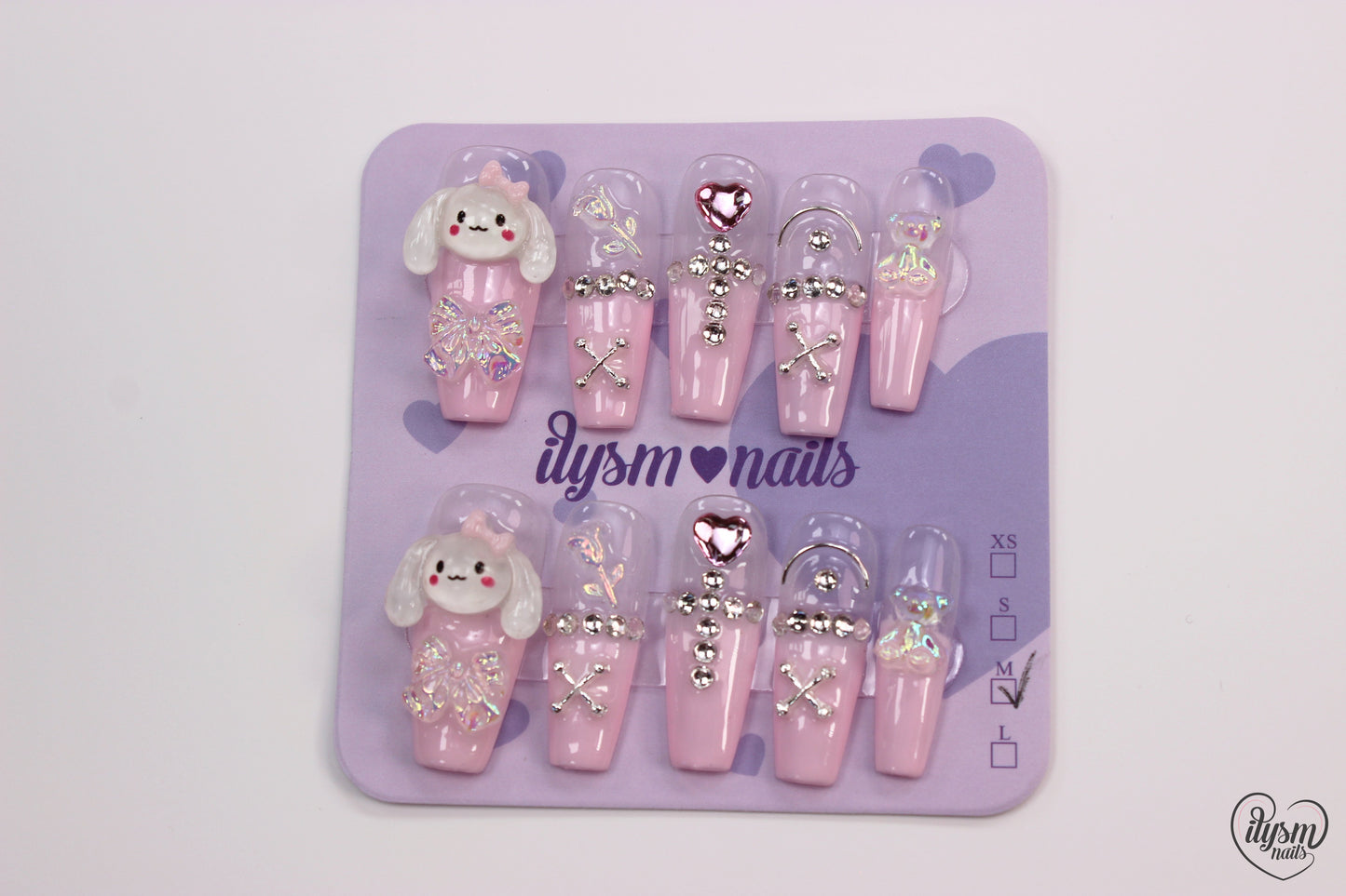 Cutie Pie (Handmade Press on Nails) - Summer Collection