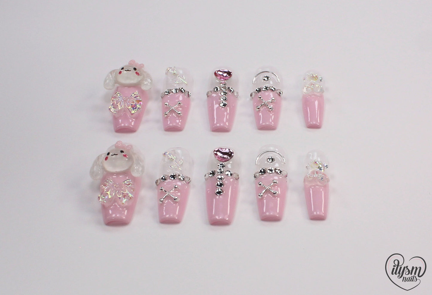 Cutie Pie (Handmade Press on Nails) - Summer Collection