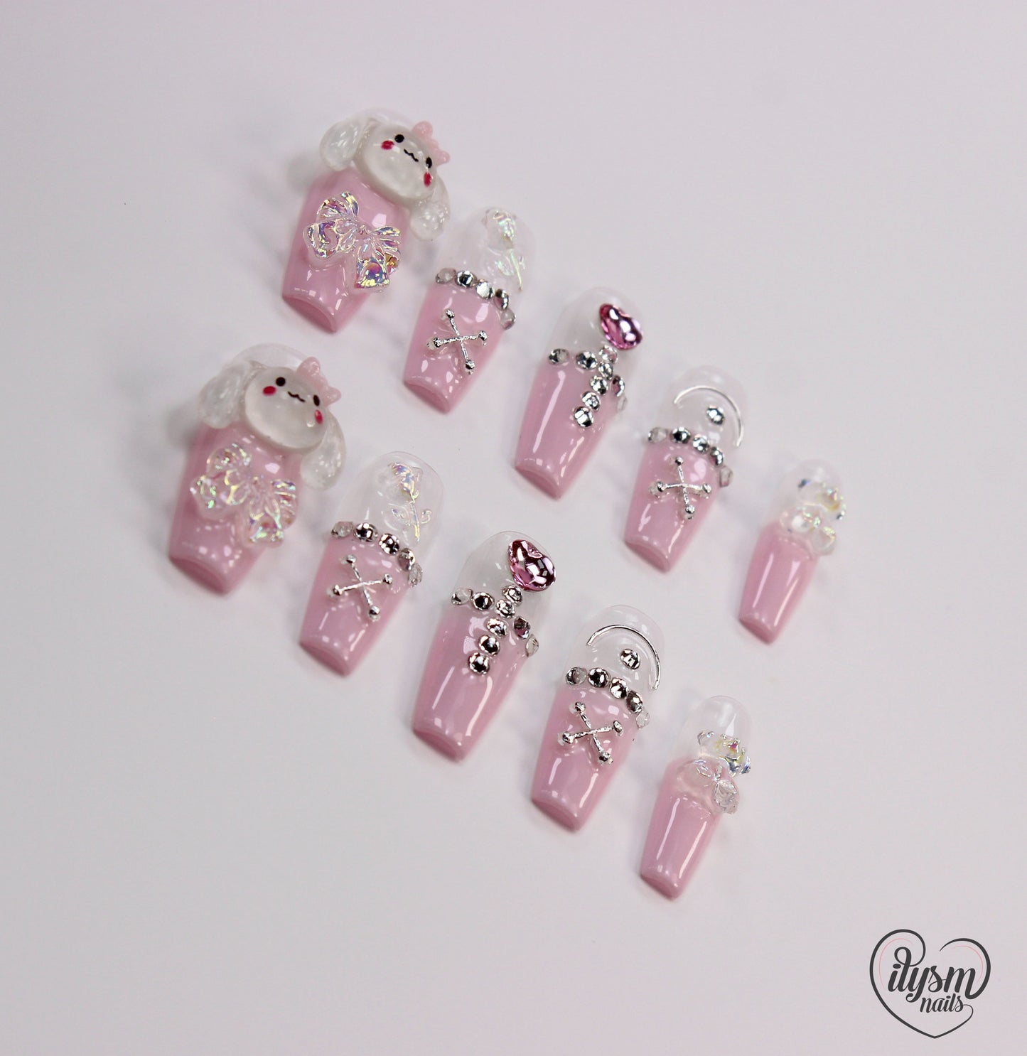 Cutie Pie (Handmade Press on Nails) - Summer Collection