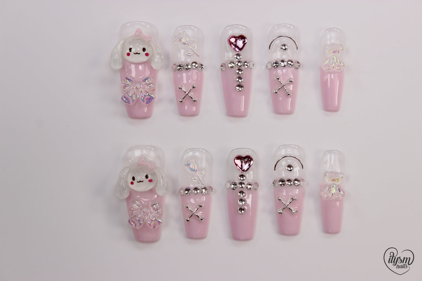 Cutie Pie (Handmade Press on Nails) - Summer Collection