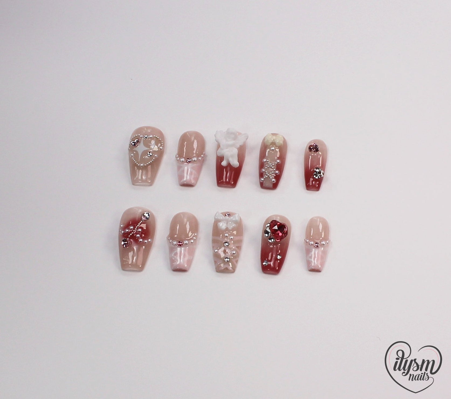 Little Angel (Handmade Press on Nails) - Summer Collection