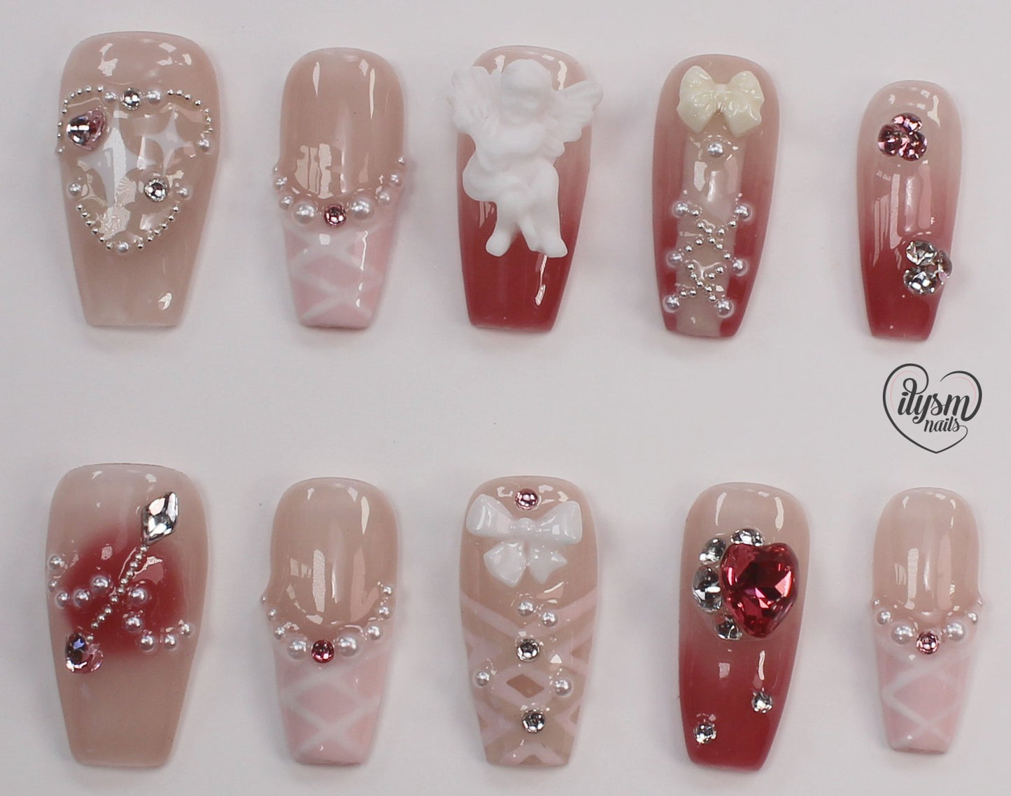 Little Angel (Handmade Press on Nails) - Summer Collection